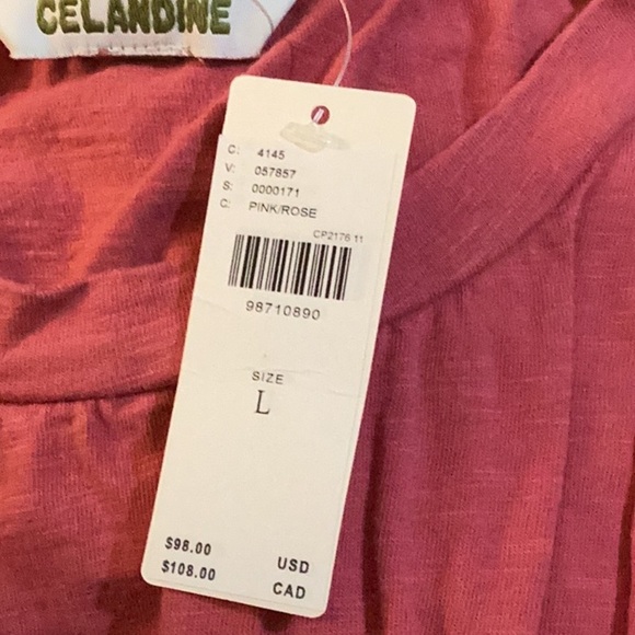 NWT Anthropologie Celandine Pink/Rose Chic Mini Dress Large - Picture 7 of 10